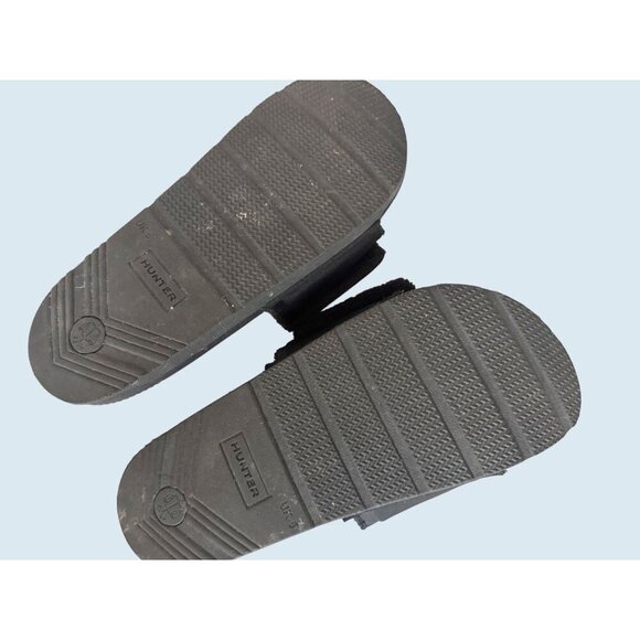 HUNTER Black Adjustable Strap Lightweight Slip On Slides Sandals Sz 7 - Picture 5 of 5
